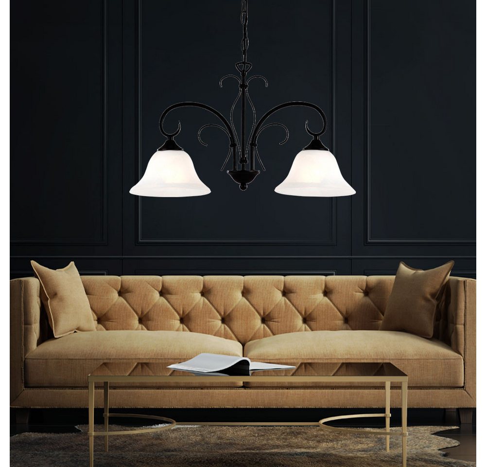 GLOBO LIGHTING Hängeleuchte, Leuchtmittel nicht inklusive, Pendelleuchte Vintage Metall Pendellampe Esszimmer Retro Hängelampe – Bild 5 von 5