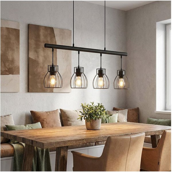 GLOBO LIGHTING Hängeleuchte, Leuchtmittel nicht inklusive, Vintage Pendelleuchte Hängelampe Esstisch Hängeleuchte Industrial