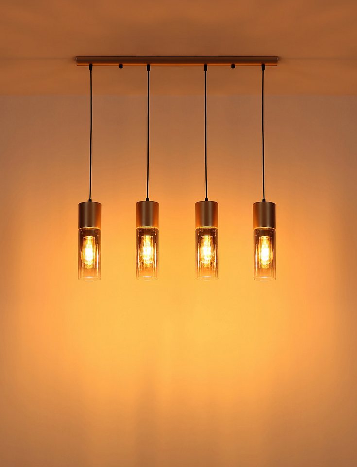 GLOBO LIGHTING Hängeleuchte ANNIKA, ohne Leuchtmittel, Hängeleuchte, Glas, E27 – Bild 5 von 5