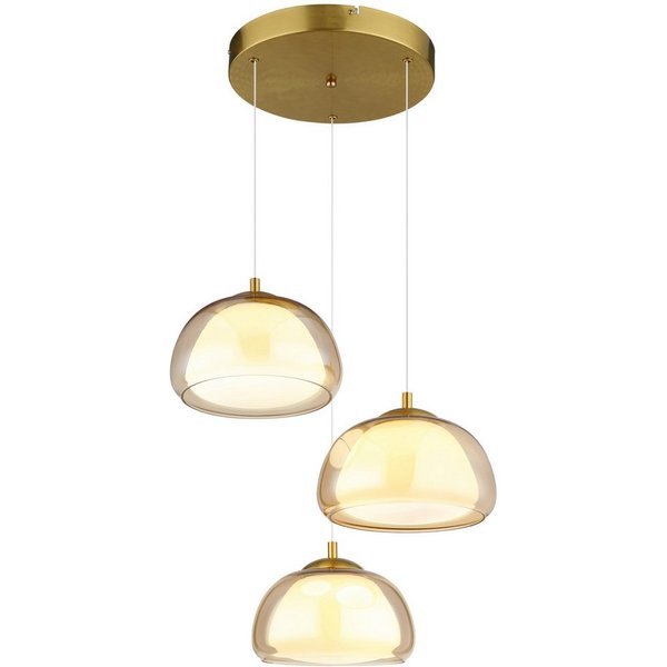 GLOBO LIGHTING Hängeleuchte AVILA, LED fest integriert, Hängeleuchte mit Fernbedienung, dimmbar