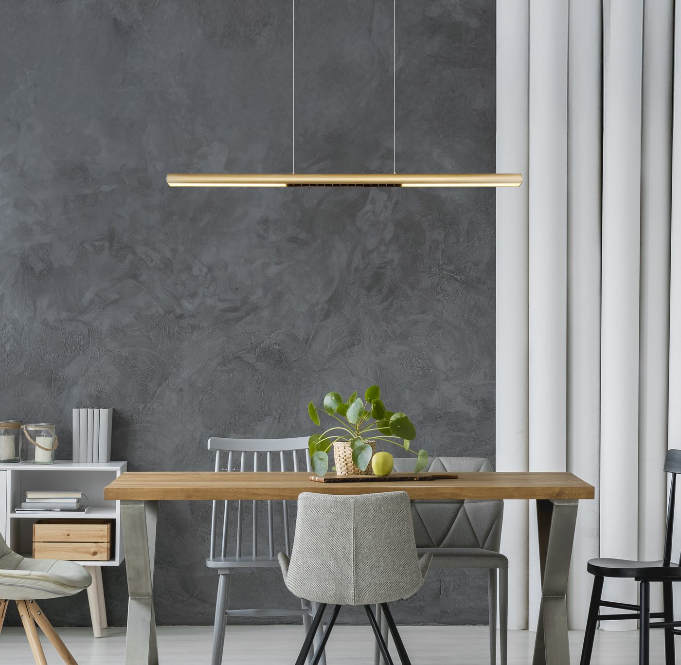 GLOBO LIGHTING Hängeleuchte CODY, LED fest integriert, Warmweiß, Hängelampe Esszimmer-Leuchte Esstischleuchte Wohnzimmer – Bild 2 von 5