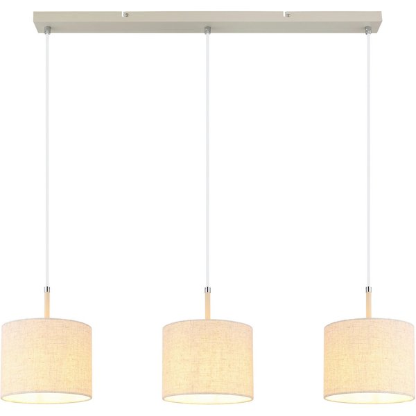 GLOBO LIGHTING Hängeleuchte DELEON, ohne Leuchtmittel, Moderne Wohn- & Esszimmer Hängeleuchte sandfarben