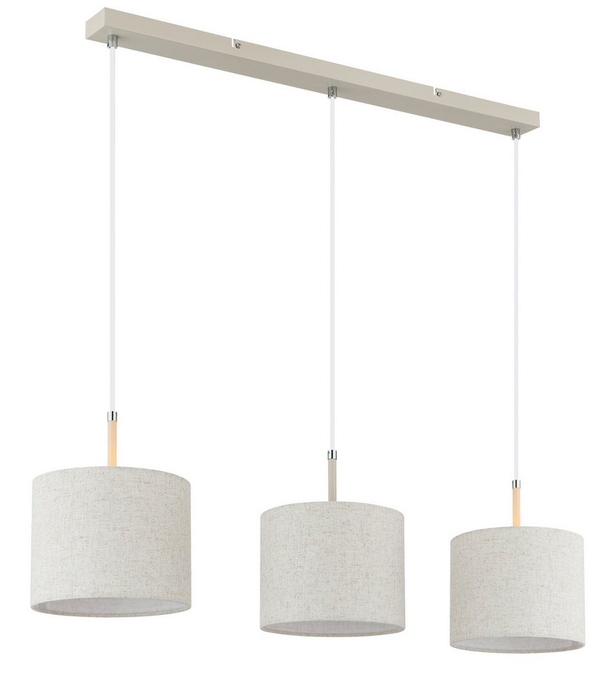 GLOBO LIGHTING Hängeleuchte DELEON, ohne Leuchtmittel, Moderne Wohn- & Esszimmer Hängeleuchte sandfarben – Bild 3 von 5