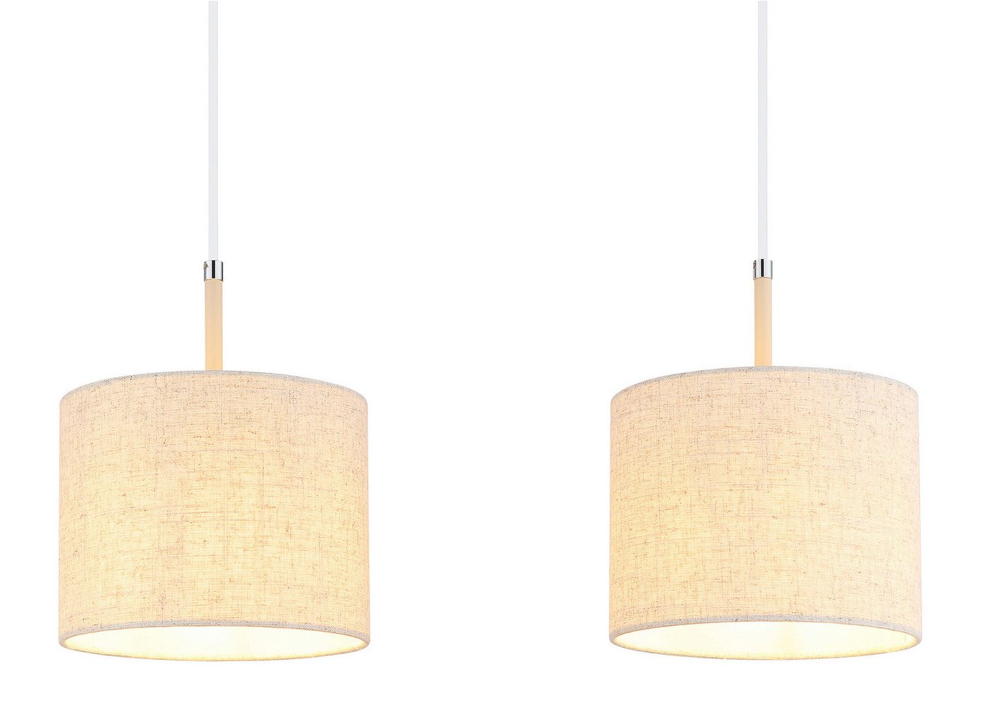 GLOBO LIGHTING Hängeleuchte DELEON, ohne Leuchtmittel, Moderne Wohn- & Esszimmer Hängeleuchte sandfarben – Bild 5 von 5