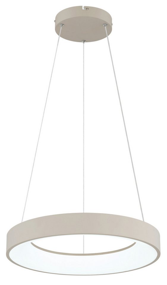 GLOBO LIGHTING Hängeleuchte GALLEGOS, LED fest integriert, LED Hängeleuchte für Esszimmer sandfarben – Bild 4 von 5