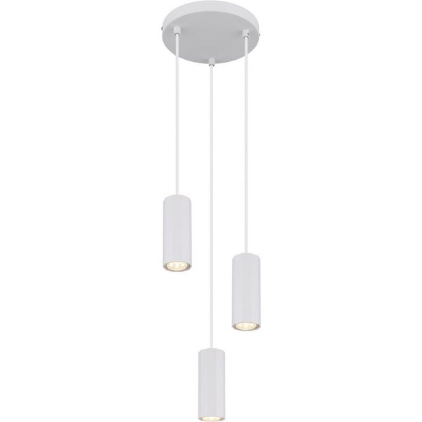 GLOBO LIGHTING Hängeleuchte JAMES, Leuchtmittel wechselbar, Hängeleuchte mit Aluminium, GU10 Fassung, höhenverstellbar