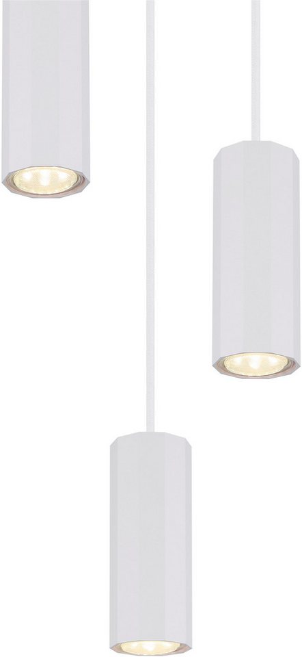 GLOBO LIGHTING Hängeleuchte JAMES, Leuchtmittel wechselbar, Hängeleuchte mit Aluminium, GU10 Fassung, höhenverstellbar – Bild 4 von 5