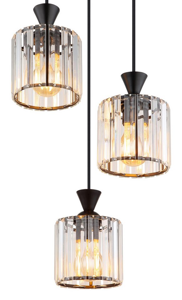 GLOBO LIGHTING Hängeleuchte JORDANA, ohne Leuchtmittel, Hängelampe/Pendelleuchte/Esszimmer/Wohnzimmer/Esstisch – Bild 4 von 5