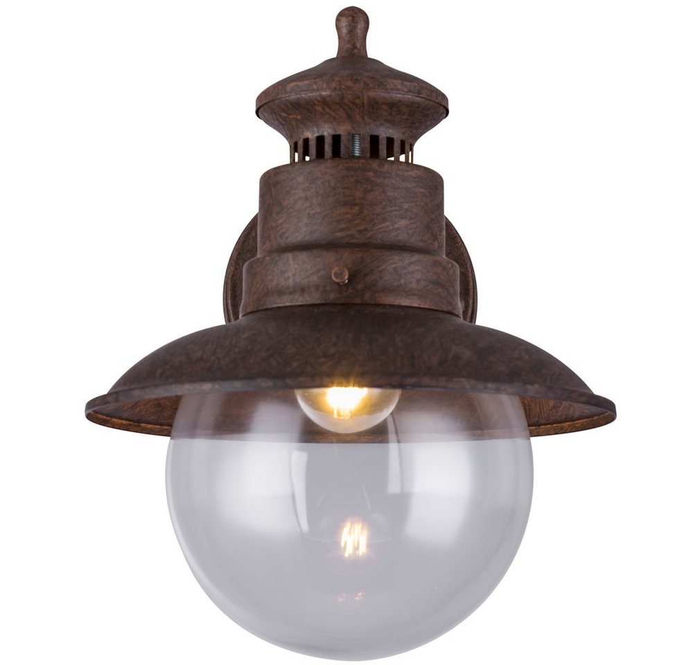 GLOBO LIGHTING LED Außen-Wandleuchte, Leuchtmittel nicht inklusive, Außenlampe Wandleuchte Außenwandlampe Fassadenleuchte – Bild 5 von 5