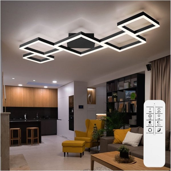 GLOBO LIGHTING LED Deckenleuchte, LED-Leuchtmittel fest verbaut, Neutralweiß, Warmweiß, Tageslichtweiß, Deckenleuchte LED Deckenlampe Esstisch CCT Dimmbar über