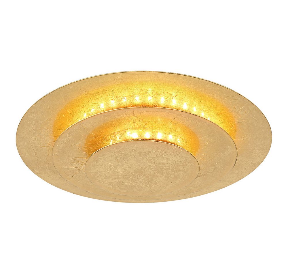 GLOBO LIGHTING LED Deckenleuchte, LED-Leuchtmittel fest verbaut, Warmweiß, Deckenleuchte Deckenlampe Wohnzimmerlampe gold LED Schlafzimmerlampe – Bild 2 von 5