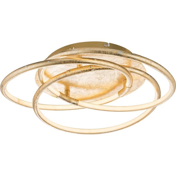 GLOBO LIGHTING LED Deckenleuchte BARNA, LED fest integriert, Warmweiß, Deckenlampe, Wohnbereich, Schlafzimmer