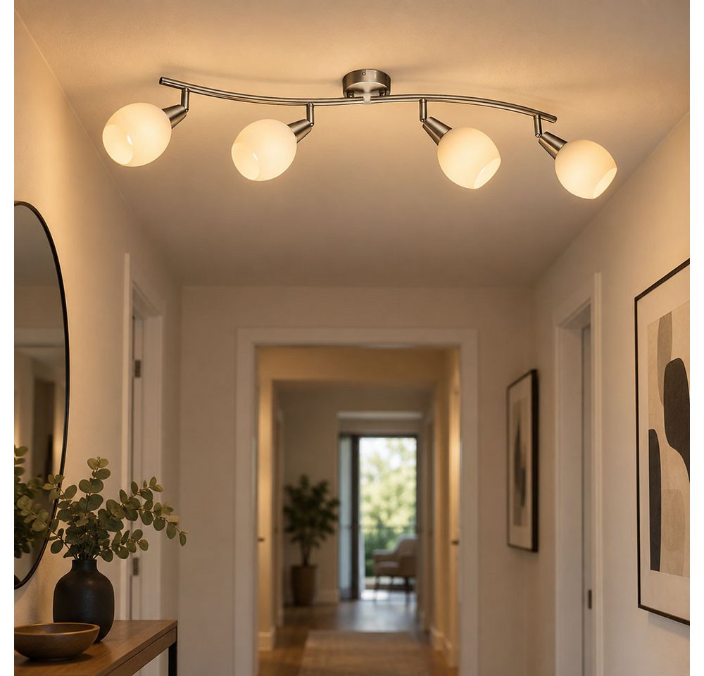 GLOBO LIGHTING LED Deckenleuchte, Leuchtmittel inklusive, Kaltweiß, Warmweiß, Neutralweiß, Tageslichtweiß, Farbwechsel, Deckenleuchte Spotlampe Deckenlampe 4 Fl – Bild 3 von 5