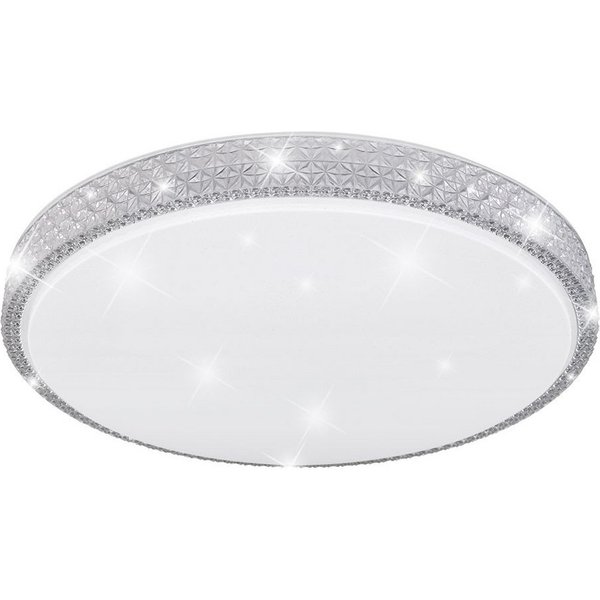 GLOBO LIGHTING LED Deckenleuchte, LED Deckenlampe Kristall Deckenleuchte Sternen Effekt Durchmesser 60cm