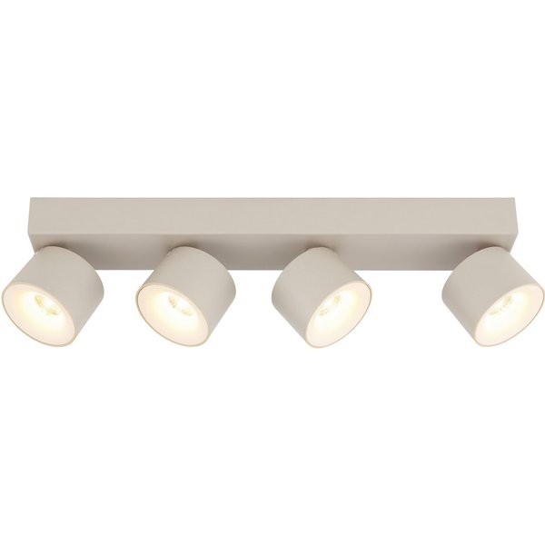 GLOBO LIGHTING LED Deckenspot RAE, LED fest integriert, Warmweiß, LED Strahler Sand, Aluminium/Opal, dreh-/schwenkbar, LED 6W