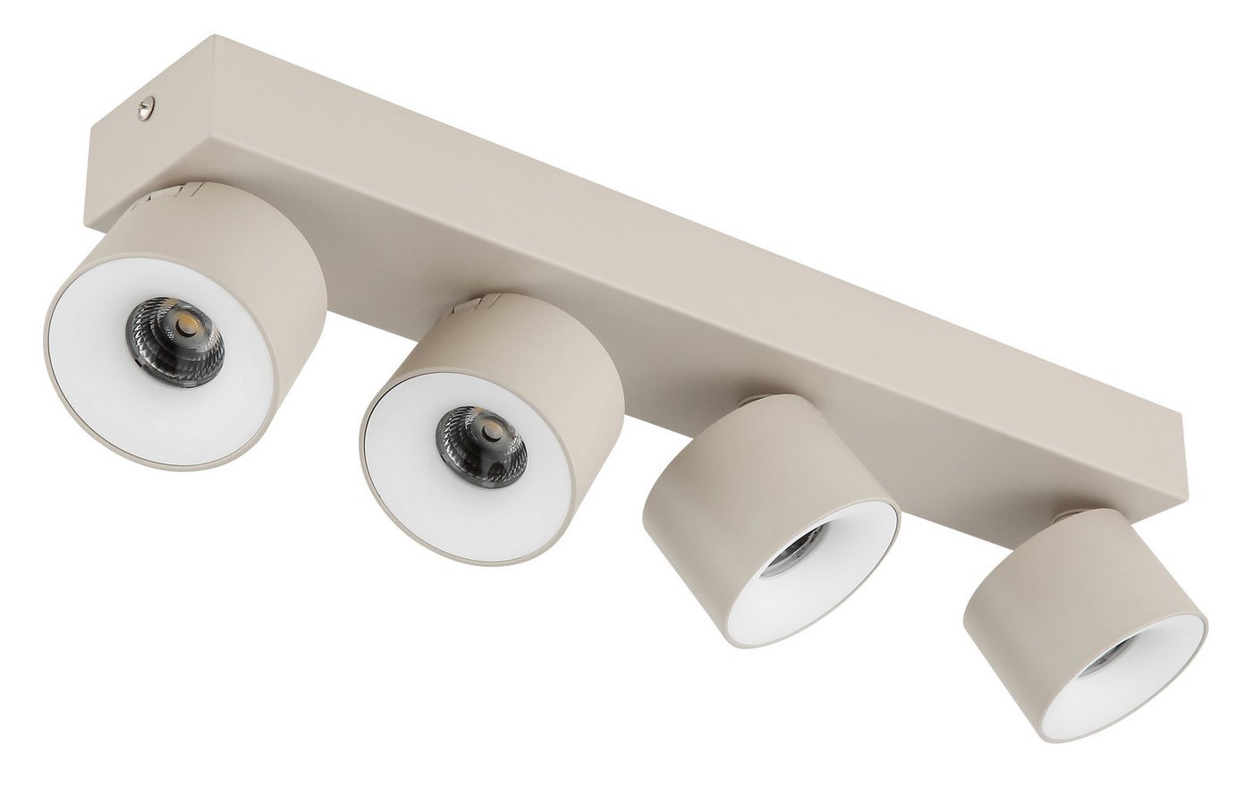 GLOBO LIGHTING LED Deckenspot RAE, LED fest integriert, Warmweiß, LED Strahler Sand, Aluminium/Opal, dreh-/schwenkbar, LED 6W – Bild 3 von 5