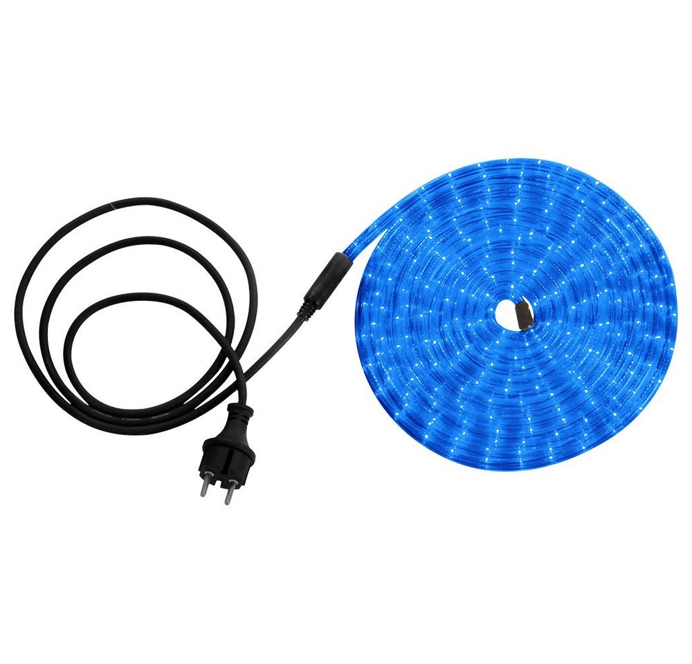 GLOBO LIGHTING LED Dekolicht, LED-Leuchtmittel fest verbaut, Farbig, LED Lichtschlauch transparent blau dekorativ mit Stecker IP44 L 600 cm – Bild 2 von 4