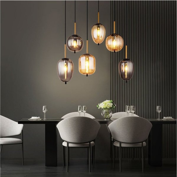 GLOBO LIGHTING LED-Hängeleuchte, Leuchtmittel inklusive, Warmweiß, Pendellampe Hängeleuchte Esstischlampe Wohnzimmerlampe LED H 120cm