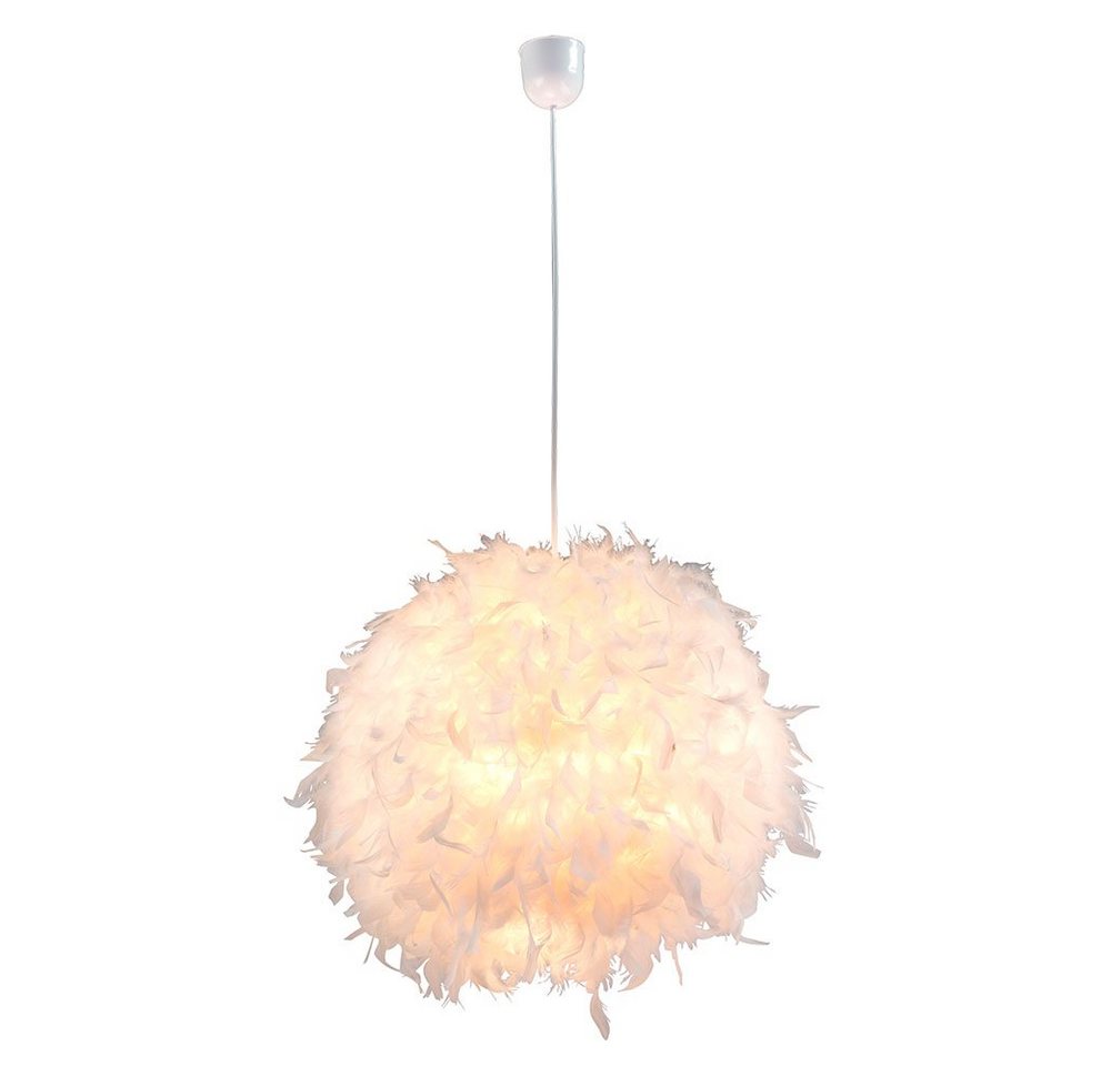 GLOBO LIGHTING LED Kugelleuchte, Leuchtmittel nicht inklusive, Pendel Lampe Wohn Ess Zimmer Decken Hänge Beleuchtung Feder Kugel – Bild 2 von 5