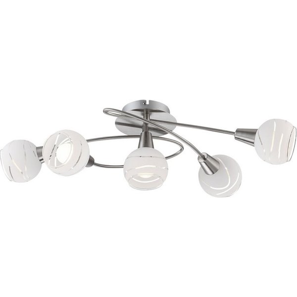 GLOBO LIGHTING LED Kugelleuchte, Leuchtmittel nicht inklusive, Decken Leuchte Licht 5-flammig Beleuchtung Lampe IP20 Globo 54341-5O