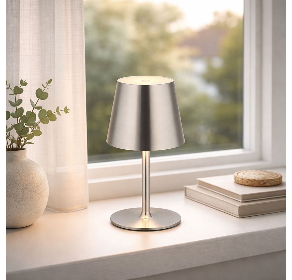 GLOBO LIGHTING LED Leselampe, LED-Leuchtmittel fest verbaut, Warmweiß, Tischlampe Tischleuchte Innen Außen Touchdimmer LED Gartenlampe – Bild 5 von 5