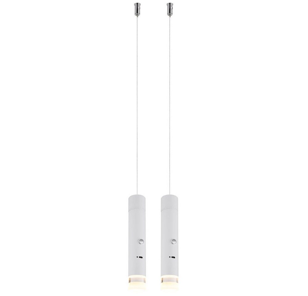 GLOBO LIGHTING LED Pendelleuchte, Leuchtmittel inklusive, Warmweiß, 2x LED Pendelleuchte Hängelampe Wohnzimmerlampe Taschenlampe Dimmer – Bild 2 von 5