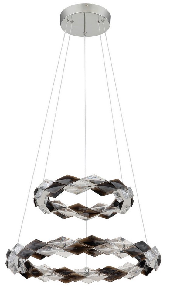 GLOBO LIGHTING LED Pendelleuchte KARILION, LED fest integriert, Tageslichtweiß, Hängelampe/Hängeleuchte/Wohnzimmer/Esstisch/elegant – Bild 4 von 5