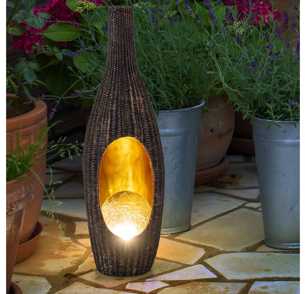 GLOBO LIGHTING LED Solarleuchte, LED-Leuchtmittel fest verbaut, Warmweiß, Solarleuchte Gartendeko für Außen Deko Design – Bild 5 von 5