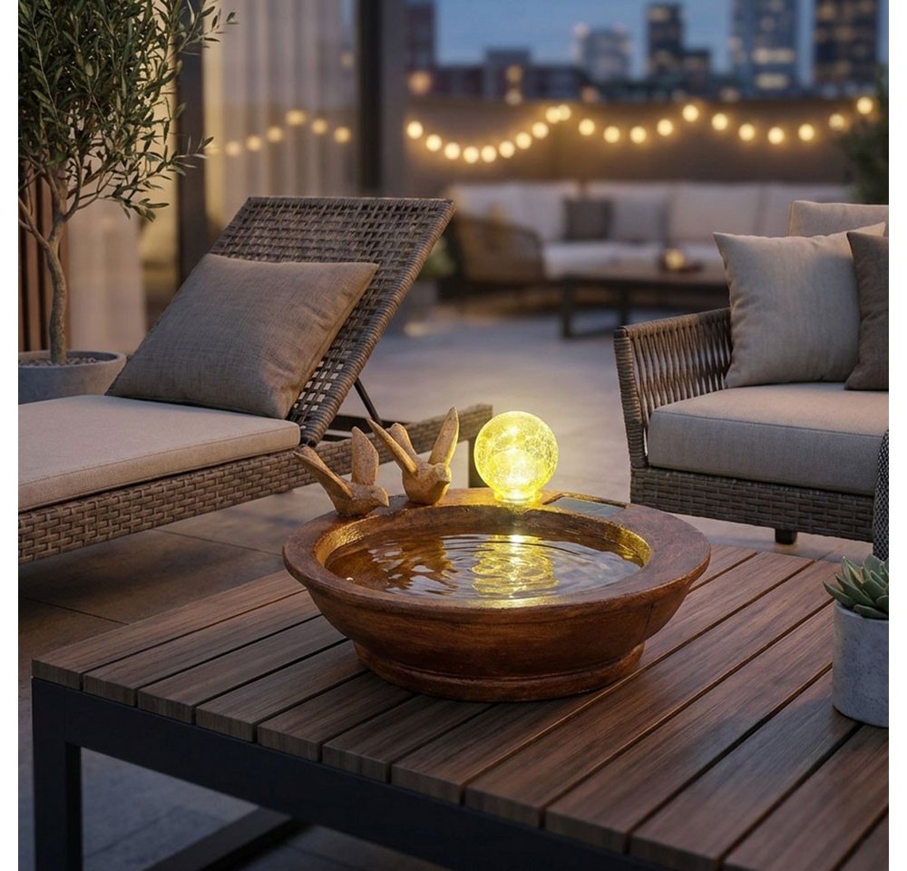 GLOBO LIGHTING LED Solarleuchte, LED-Leuchtmittel fest verbaut, Tageslichtweiß, Solar Lampe Outdoor Solarleuchte LED Solar Außenlampe – Bild 4 von 5