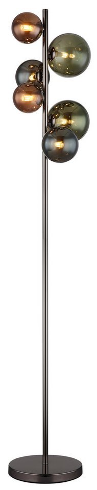 GLOBO LIGHTING LED Stehlampe RIHA, Leuchtmittel wechselbar, Warmweiß, Stehleuchte, Glas, Design Leuchte, Wohnzimmer – Bild 3 von 4