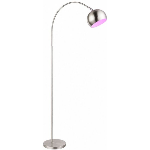 GLOBO LIGHTING LED Stehlampe, Leuchtmittel inklusive, Warmweiß, Farbwechsel, Bogenleuchte Stehlampe RGB LED Fernbedienung dimmbar Kugel schwenkbar