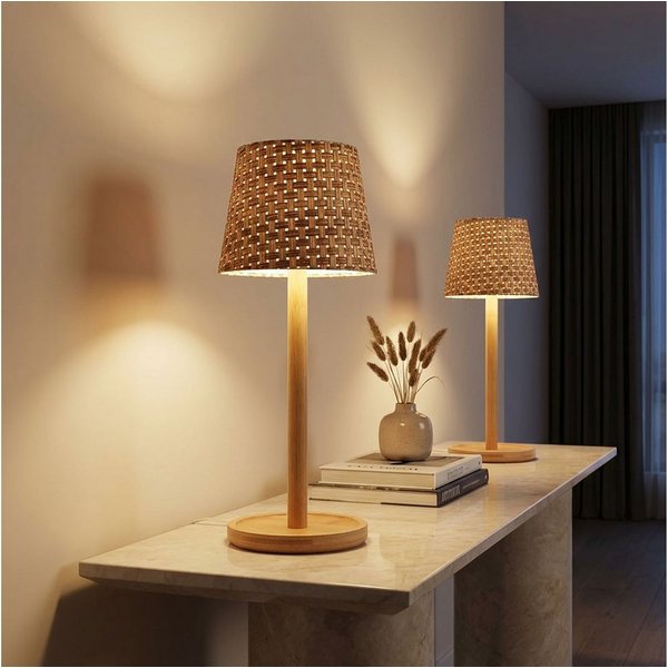 GLOBO LIGHTING LED Tischleuchte, LED-Leuchtmittel fest verbaut, Tischleuchte Beistellleuchte Nachttischlampe LED Touchdimmer 2x
