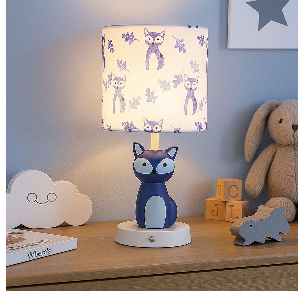 GLOBO LIGHTING LED Tischleuchte, LED-Leuchtmittel fest verbaut, Farbwechsel, Neutralweiß, Kaltweiß, Warmweiß, Tageslichtweiß, Tischleuchte Kinderlampe Tierlampe – Bild 2 von 5