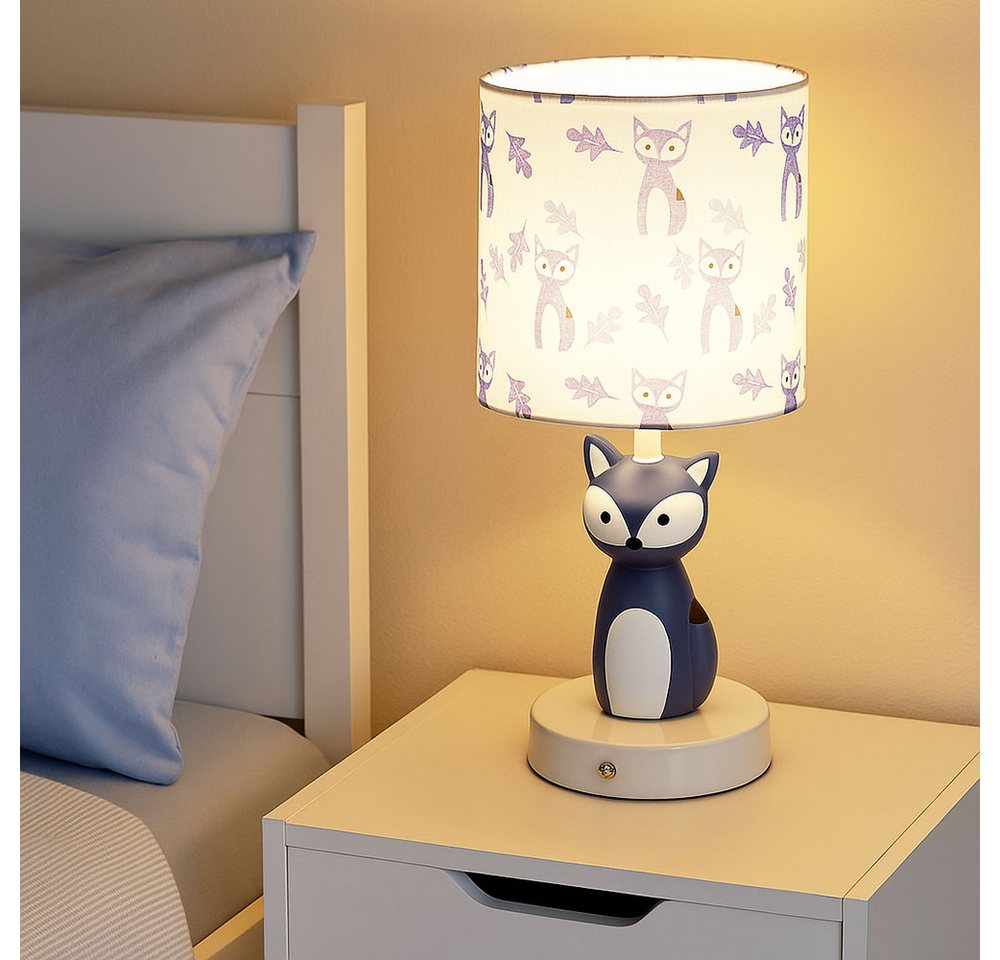 GLOBO LIGHTING LED Tischleuchte, LED-Leuchtmittel fest verbaut, Farbwechsel, Neutralweiß, Kaltweiß, Warmweiß, Tageslichtweiß, Tischleuchte Kinderlampe Tierlampe – Bild 3 von 5