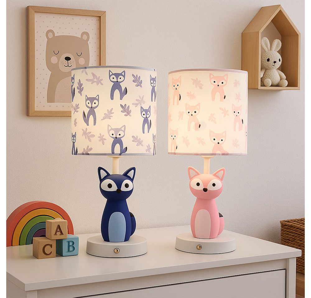 GLOBO LIGHTING LED Tischleuchte, LED-Leuchtmittel fest verbaut, Farbwechsel, Neutralweiß, Kaltweiß, Warmweiß, Tageslichtweiß, Tischleuchte Kinderlampe Tierlampe – Bild 4 von 5