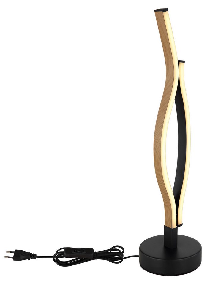 GLOBO LIGHTING LED Tischleuchte GERONIMO, LED fest integriert, Warmweiß, Tischlampe/schwarz/3000K/Wohnzimmer/Schlafzimmer/modern – Bild 5 von 5