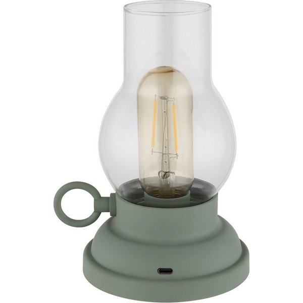 GLOBO LIGHTING LED Tischleuchte PETRO, Dimmer, Dimmfunktion, Ein-/Ausschalter, mehrere Helligkeitsstufen, LED fest integriert, Warmweiß, Akkutischleuchte, mobil