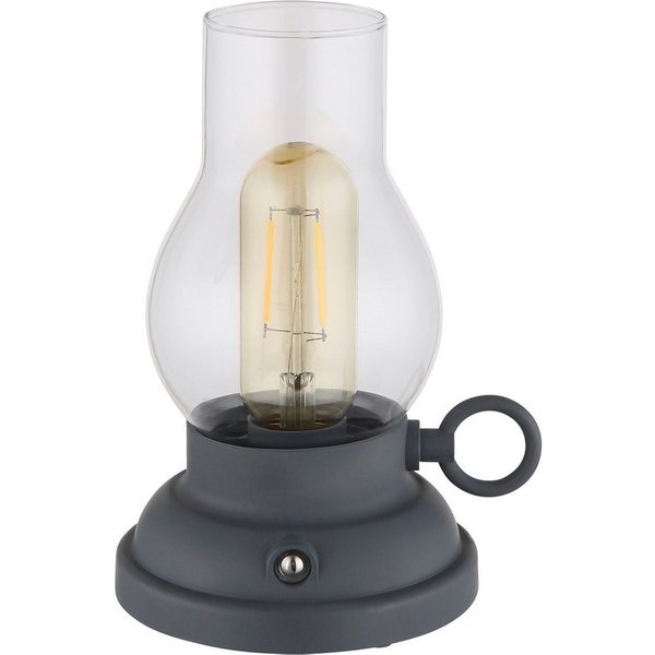 GLOBO LIGHTING LED Tischleuchte PETRO, Dimmer, Dimmfunktion, Ein-/Ausschalter, mehrere Helligkeitsstufen, LED fest integriert, Warmweiß, Akkutischleuchte, mobil