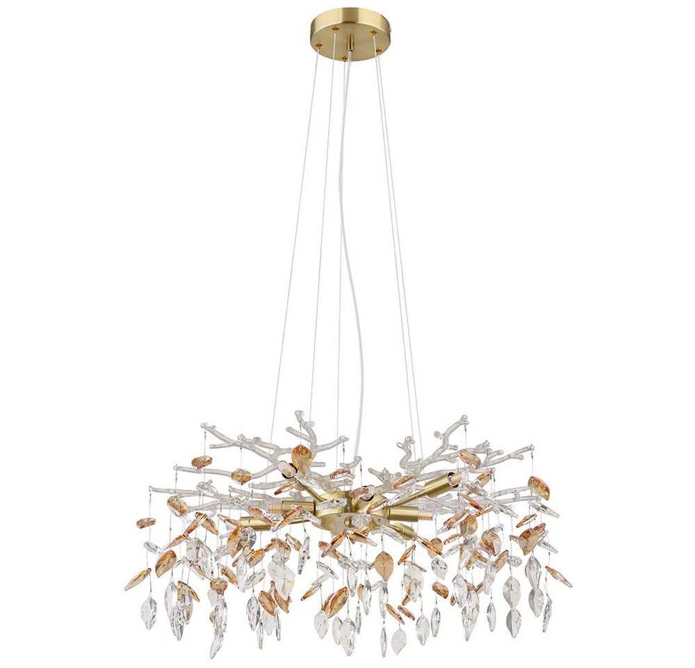 GLOBO LIGHTING Pendelleuchte, Leuchtmittel nicht inklusive, Kronleuchter Pendelleuchte Deckenlampe Esszimmerleuchte Gold – Bild 2 von 5