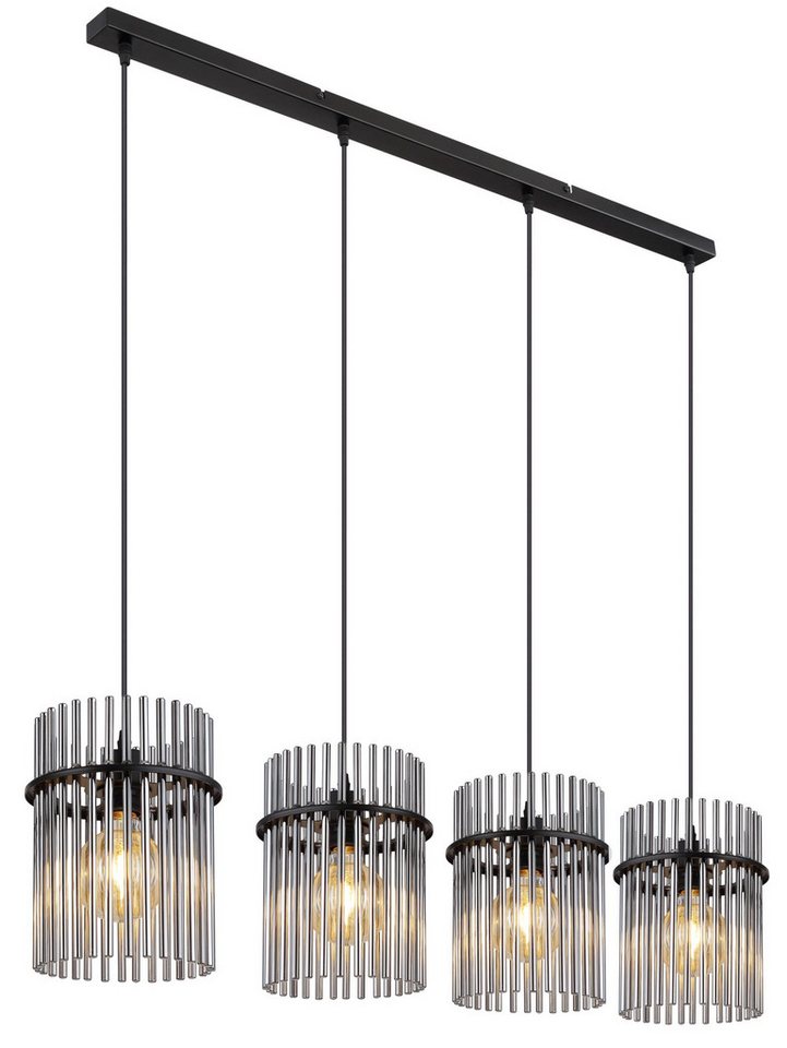 GLOBO LIGHTING Pendelleuchte GORLEY, ohne Leuchtmittel, Design Glasstäbe, Deckenlampe, Wohnzimmer, Esszimmer, Hängeleuchte – Bild 2 von 4