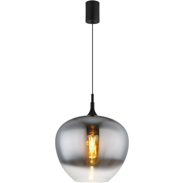 GLOBO LIGHTING Pendelleuchte, Leuchtmittel nicht inklusive, Pendelleuchte Esszimmerleuchte Küchenleuchte Glas rauchfarben H 150 cm