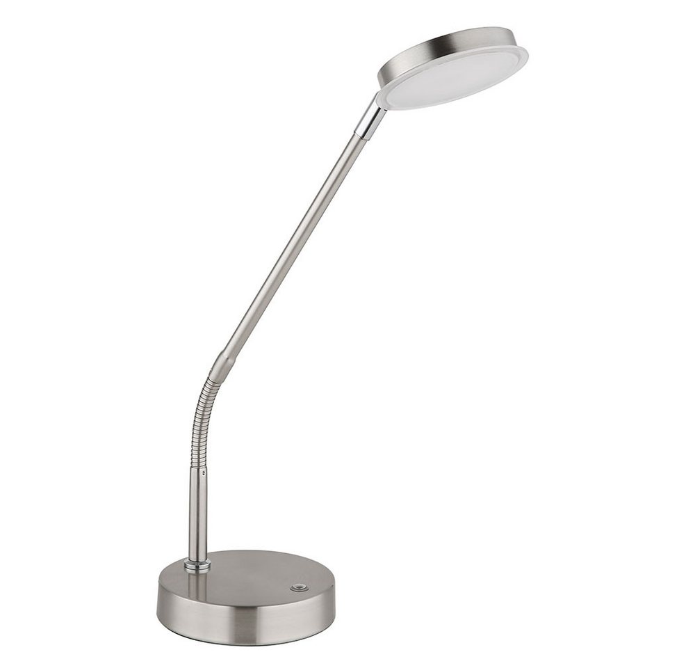 GLOBO LIGHTING Schreibtischlampe, LED-Leuchtmittel fest verbaut, Farbwechsel, Neutralweiß, Kaltweiß, Warmweiß, Tageslichtweiß, LED Tischleuchte Tischlampe Lesel – Bild 5 von 5