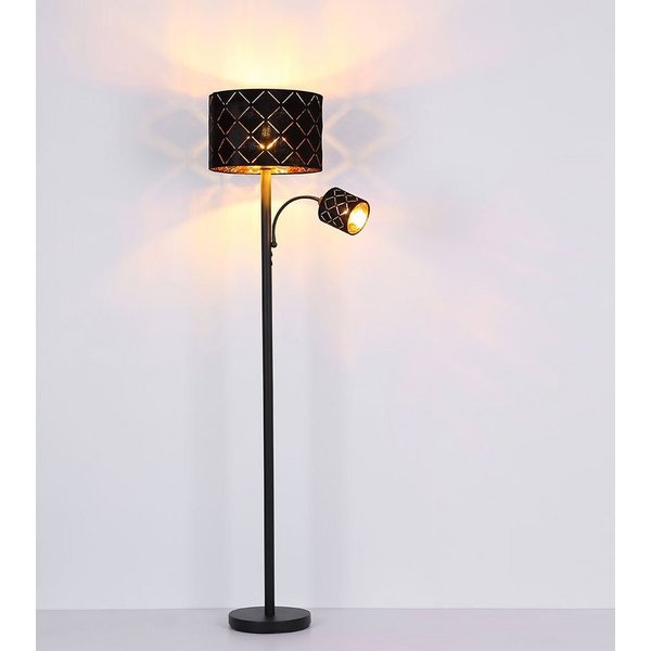 GLOBO LIGHTING Stehlampe, Leuchtmittel nicht inklusive, Stehleuchte mit Leselampe Stehlampe Wohnzimmer Stehleuchte Leseleuchte