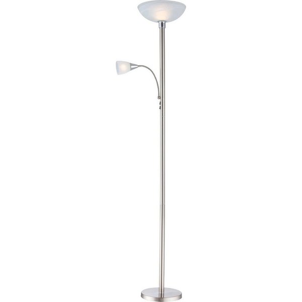 GLOBO LIGHTING Stehlampe BLADE, LED wechselbar, Stehleuchte, Flexo, Fluter und Leselicht getrennt schaltbar