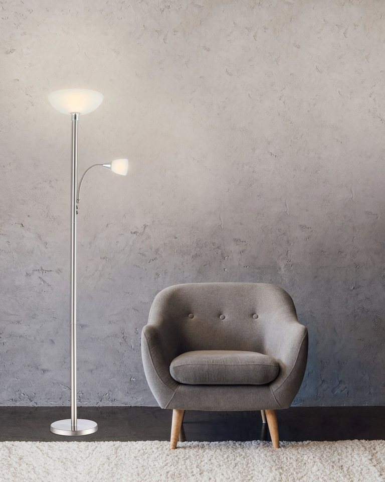 GLOBO LIGHTING Stehlampe BLADE, LED wechselbar, Stehleuchte, Flexo, Fluter und Leselicht getrennt schaltbar – Bild 2 von 2
