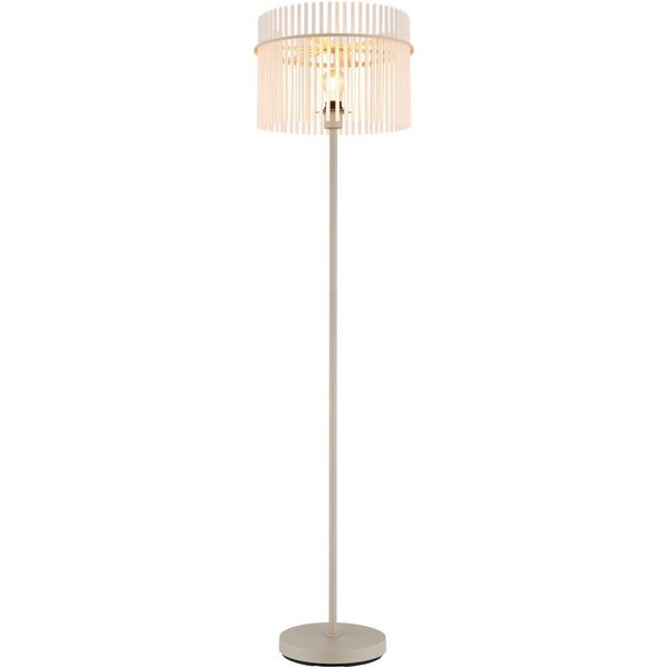 GLOBO LIGHTING Stehlampe GORLEY, ohne Leuchtmittel, Stehleuchte für Wohn- & Schlafzimmer sandfarben
