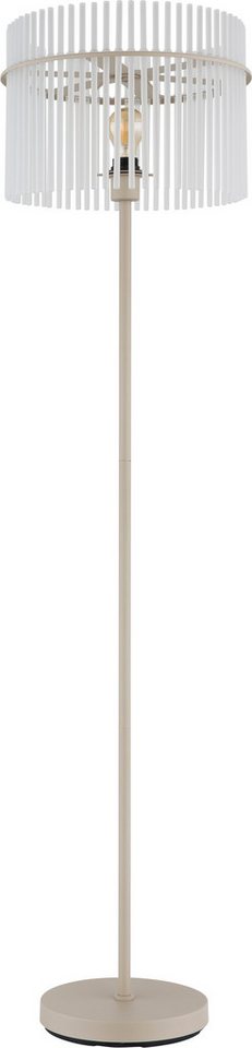 GLOBO LIGHTING Stehlampe GORLEY, ohne Leuchtmittel, Stehleuchte für Wohn- & Schlafzimmer sandfarben – Bild 3 von 5