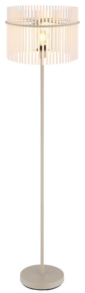 GLOBO LIGHTING Stehlampe GORLEY, ohne Leuchtmittel, Stehleuchte für Wohn- & Schlafzimmer sandfarben – Bild 4 von 5