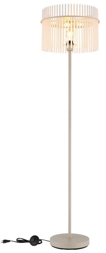 GLOBO LIGHTING Stehlampe GORLEY, ohne Leuchtmittel, Stehleuchte für Wohn- & Schlafzimmer sandfarben – Bild 5 von 5