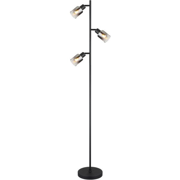 GLOBO LIGHTING Stehlampe HUBERTUS, ohne Leuchtmittel, Stehlampe Wohnzimmer Schlafzimmer Flur Design-Leuchte